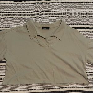 Brand New Cropped Collared Tee